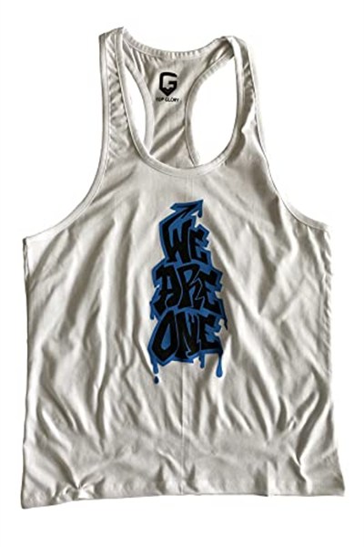 TOP GLORY (T1015) FİTNESS GYM TANK TOP ATLET SPORCU ATLETİ 5057 BEYAZ-