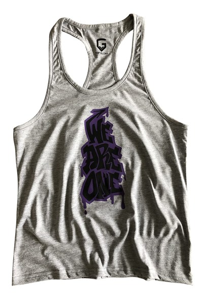 TOP GLORY (T1020) FİTNESS GYM TANK TOP ATLET SPORCU ATLETİ 5056 GRİ-