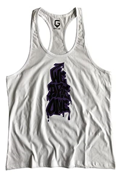 TOP GLORY (T1025) FİTNESS GYM TANK TOP ATLET SPORCU ATLETİ 5055 BEYAZ-