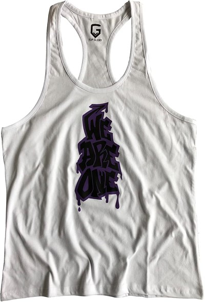 TOP GLORY (T1025) FİTNESS GYM TANK TOP ATLET SPORCU ATLETİ 5055 BEYAZ-