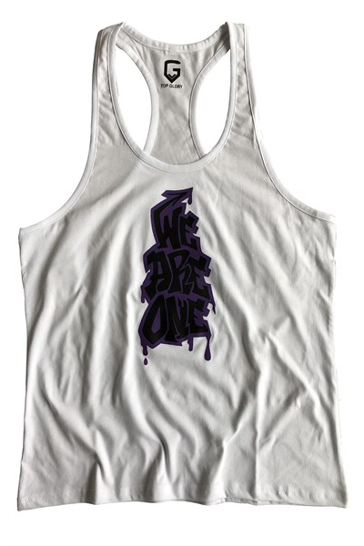 TOP GLORY (T1025) FİTNESS GYM TANK TOP ATLET SPORCU ATLETİ 5055 BEYAZ-