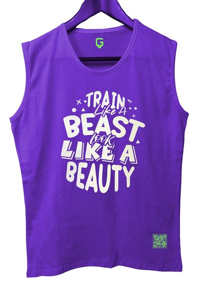 TOP GLORY (T107) TrainBeast Kolsuz Sporcu T-Shirt Tank Top
