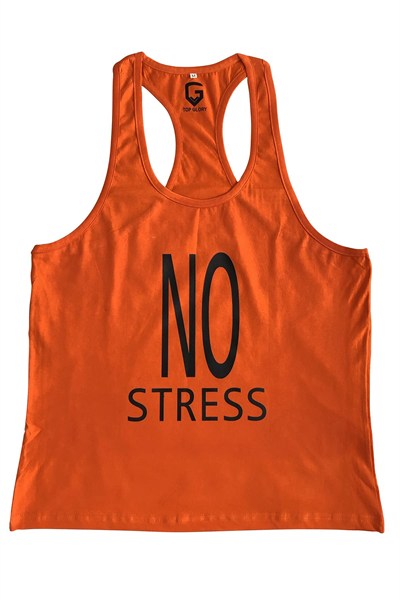 TOP GLORY (T1140) FİTNESS GYM TANK TOP ATLET SPORCU ATLETİ TTGT5033W TURUNCU-