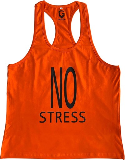TOP GLORY (T1140) FİTNESS GYM TANK TOP ATLET SPORCU ATLETİ TTGT5033W TURUNCU-