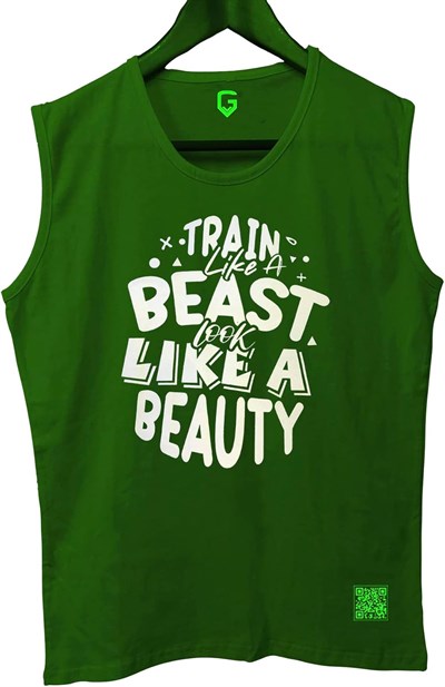 TOP GLORY (T122) TrainBeast Kolsuz Sporcu T-Shirt Tank Top