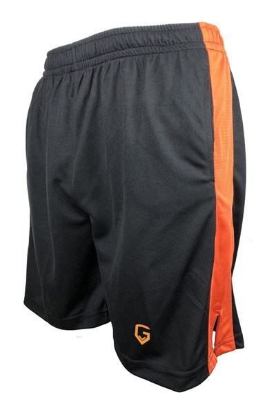 TOP GLORY (T1222) Fitness Şort Spor Şortu Siyah Turuncu-