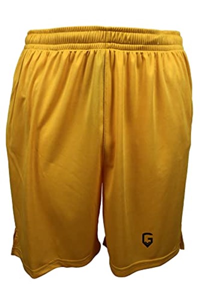TOP GLORY (T1252) Fitness Şort Spor Şortu Sarı-