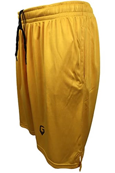 TOP GLORY (T1252) Fitness Şort Spor Şortu Sarı-