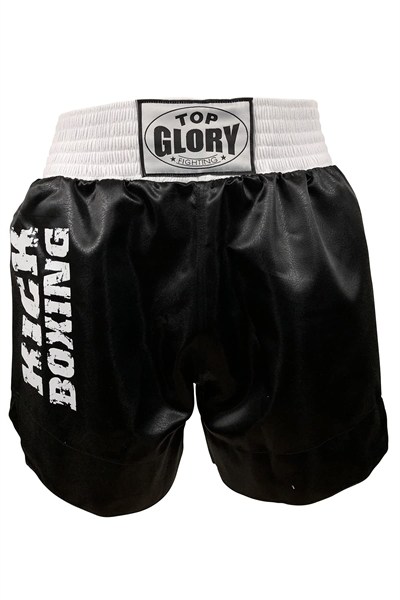 TOP GLORY (T1288) Unisex Kick Boks Şortu 6601 Siyah-