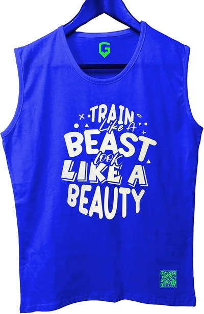 TOP GLORY (T288) TrainBeast Kolsuz Sporcu T-Shirt Tank Top