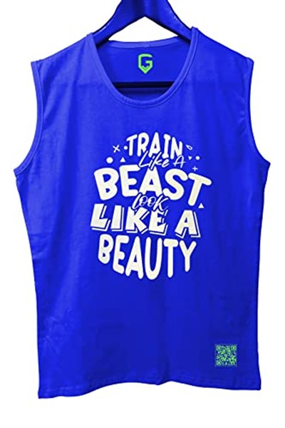TOP GLORY (T288) TrainBeast Kolsuz Sporcu T-Shirt Tank Top