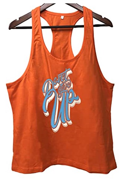 TOP GLORY (T447) DontGiveUp Fitness Gym Tank Top Sporcu Atleti- - Bedenler: S, M, L, XL, XXL