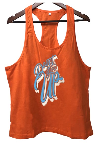 TOP GLORY (T447) DontGiveUp Fitness Gym Tank Top Sporcu Atleti- - Bedenler: S, M, L, XL, XXL