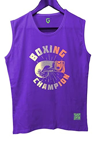 TOP GLORY (T524) BoxinChampX Tank Top Kolsuz Sporcu TShirt-