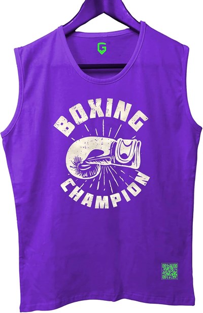 TOP GLORY (T528) BoxinChampB Tank Top Kolsuz Sporcu TShirt-