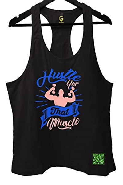 TOP GLORY (T69) Hustle Fitness Gym Tank Top Sporcu Atleti-
