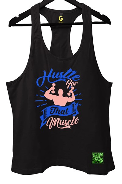 TOP GLORY (T69) Hustle Fitness Gym Tank Top Sporcu Atleti-