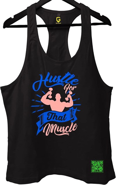 TOP GLORY (T69) Hustle Fitness Gym Tank Top Sporcu Atleti-