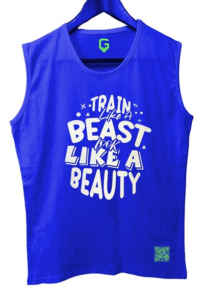 TOP GLORY (T73) TrainBeast Kolsuz Sporcu T-Shirt Tank Top