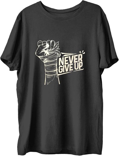 TOP GLORY (T823) Ngu Baskılı Penye Boks Sporcu T-shirt-