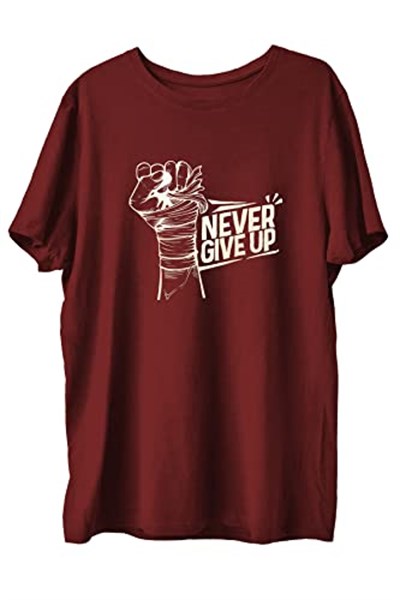 TOP GLORY (T823) Ngu Baskılı Penye Boks Sporcu T-shirt-