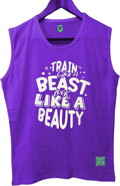 TOP GLORY (T91) TrainBeast Kolsuz Sporcu T-Shirt Tank Top