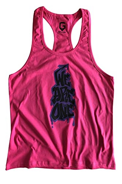TOP GLORY (T995) FİTNESS GYM TANK TOP ATLET SPORCU ATLETİ 5063 FUŞYA-
