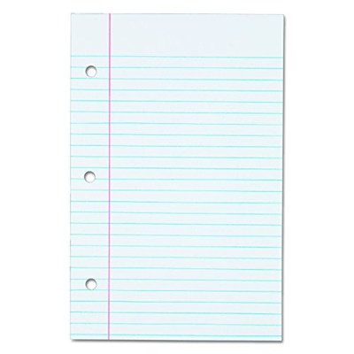 Tops notebook Filler kağıt, çizgili, 21,6 x 14 cm, delikli, Schwergewicht, 100 yaprak/paket (62304)