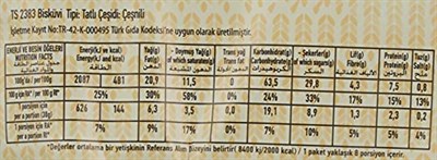 Torku Tam Ruşeymli Çik. Kplmli Orm Meyv. Bisküvi 3Lü Mp 252 Gr