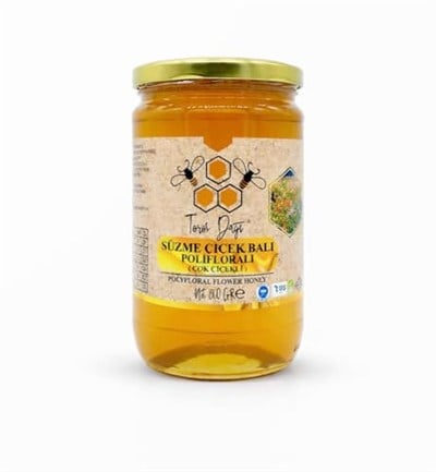 TOROS DAĞI Süzme Çiçek Balı,Natural Süzme Bal,%100 Doğal,Katkısız,Güvenli Bal (860 Gr)