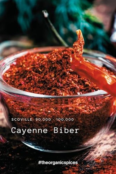 TOS The Organic Spices Cayenne Biber 1 Kg (1. Kalite) Capsicum Annuum, TOS5589