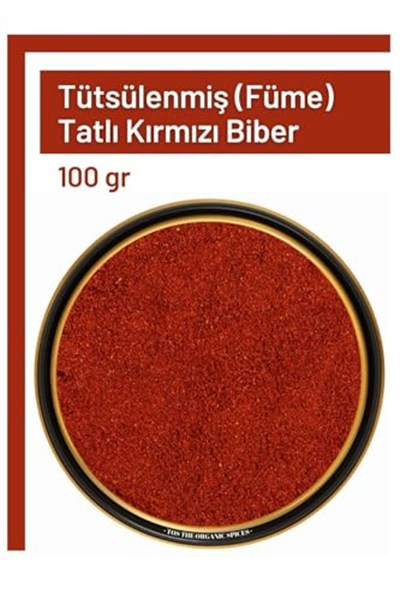 TOS The Organic Spices Tütsülenmiş (FÜME) Tatlı Biber 100 gr (1. KALİTE) Capsicum Annuum, TOS3137