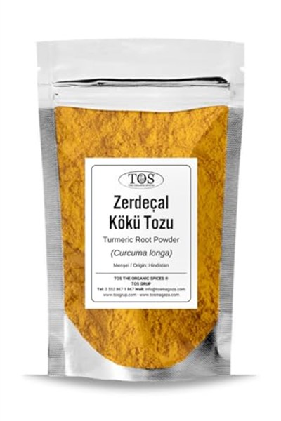 TOS The Organic Spices Zerdeçal Kökü Tozu 50 gr (1. KALİTE) Curcuma Longa, TOS8032