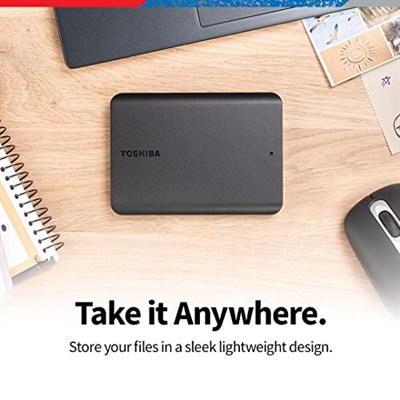 Toshiba Canvio Basics 2TB Taşınabilir Harici Sabit Sürücü USB 3.0, Siyah - HDTB520XK3AA