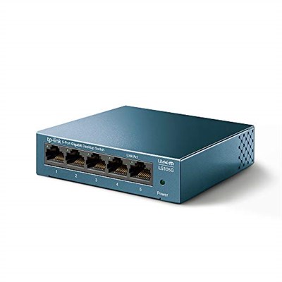 TP-Link LS105G, 5-Port 10/100/1000 Mbps Gigabit Ethernet Switch, 5 Bağlantılı Harici Güç Adaptörü - Seçenekler: PoE ile 5 Bağlantı Noktalı Gigabit...