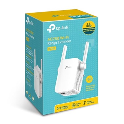 TP-Link RE205, AC750 Wi-Fi Menzil Genişletici, 2 Harici Anten ve 1 Ethernet Bağlantı Noktalı Wi-Fi Güçlendirici/Hotspot, Access Point Modu, Tüm Wi-Fi Yönlendiriciler ile Çalışır