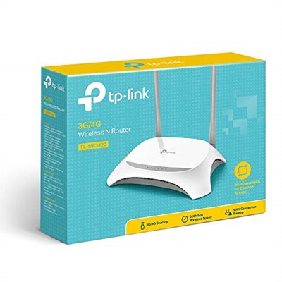 TP-Link TL-MR3420, 300Mbps N Kablosuz 4-Port 2x5dBi Değiştirilebilir Antenli Bağlantı Korumalı Denetlenebilir IP WPS 3G/