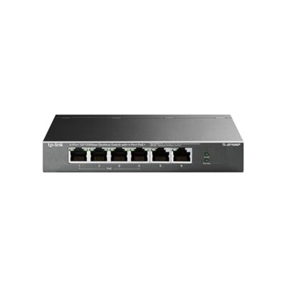 TP-Link TL-SF1006P, 6-Port 10/100Mbps Desktop Switch with 4-Port PoE+