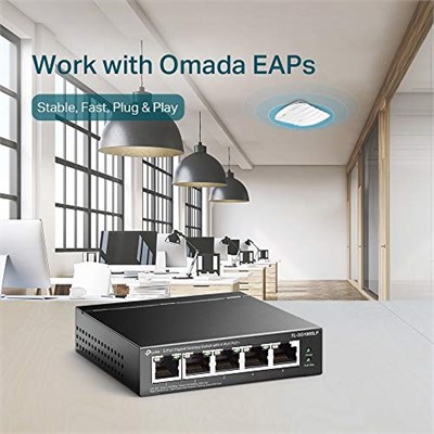 TP-Link TL-SG1005LP, 4 Port PoE + ile 5 Port Gigabit Masaüstü Switch