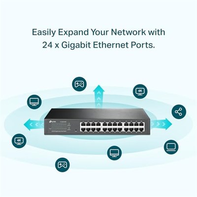 TP-Link TL-SG1024DE, 24-Port Gigabit Easy Smart Switch