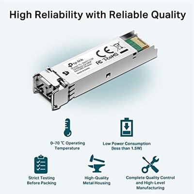Tp-link TL-SM311LM, MiniGBIC Modülü - Seçenekler: 1G, çoklu mod, 1G, tek mod, 10GBase-SR, tek mod...