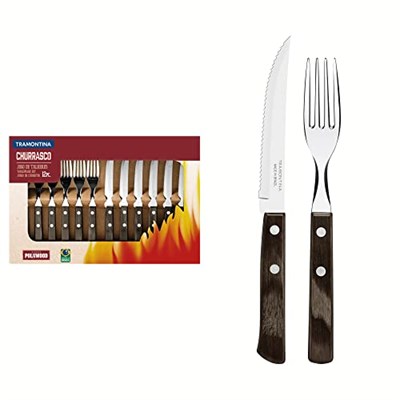 Tramontina Churrasco 21199/903 Çatal Bıçak Barbekü Seti (12li Kutu)