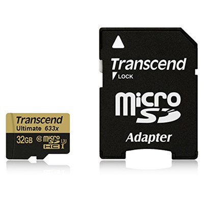 Transcend Ultimate microSDHC UHS-I U3 32 GB Hafıza Kartı MLC SD Adaptörlü (95 Mbps Okuma, 85 Mbp Yazma)
