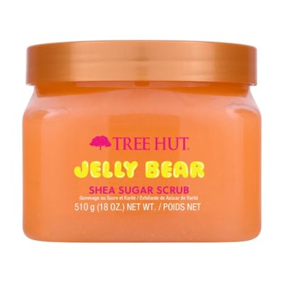 Tree Hut Jelly Bear Shea Şeker Ovma, Peeling, Nemlendirici ve Nemlendirici Vücut Ovma Shea Yağı ve Besleyici Uçucu Yağlar, Pürüzsüz ve Yumuşatılmış Cilt, 18 oz