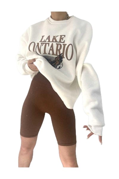 TrendSeninle Lake Ontarıo Oversize Sweatshirt