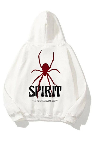 TrendSeninle Unisex Baskılı Oversize Sweatshirt Hoodie