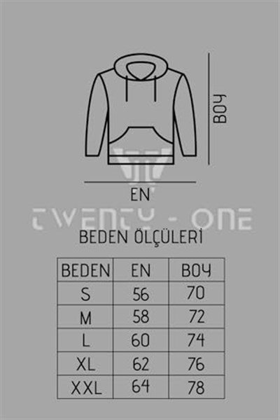 TrendSeninle Unisex Bej The Happiest Baskılı Kapişonlu Sweatshirt