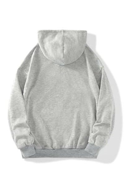 TrendSeninle Unisex Gri London Baskılı Fermuarlı Sweat Hırka