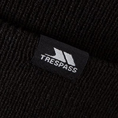 Trespass Üniseks Yetişkin Littlebrook Bere (Tek Beden) (Siyah), Siyah, Tek Beden