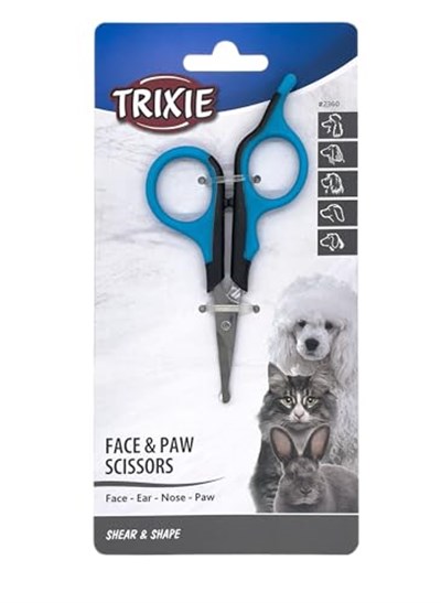 Trixie Köpek Yüz Ve Pati Tüy Makası, 9 cm